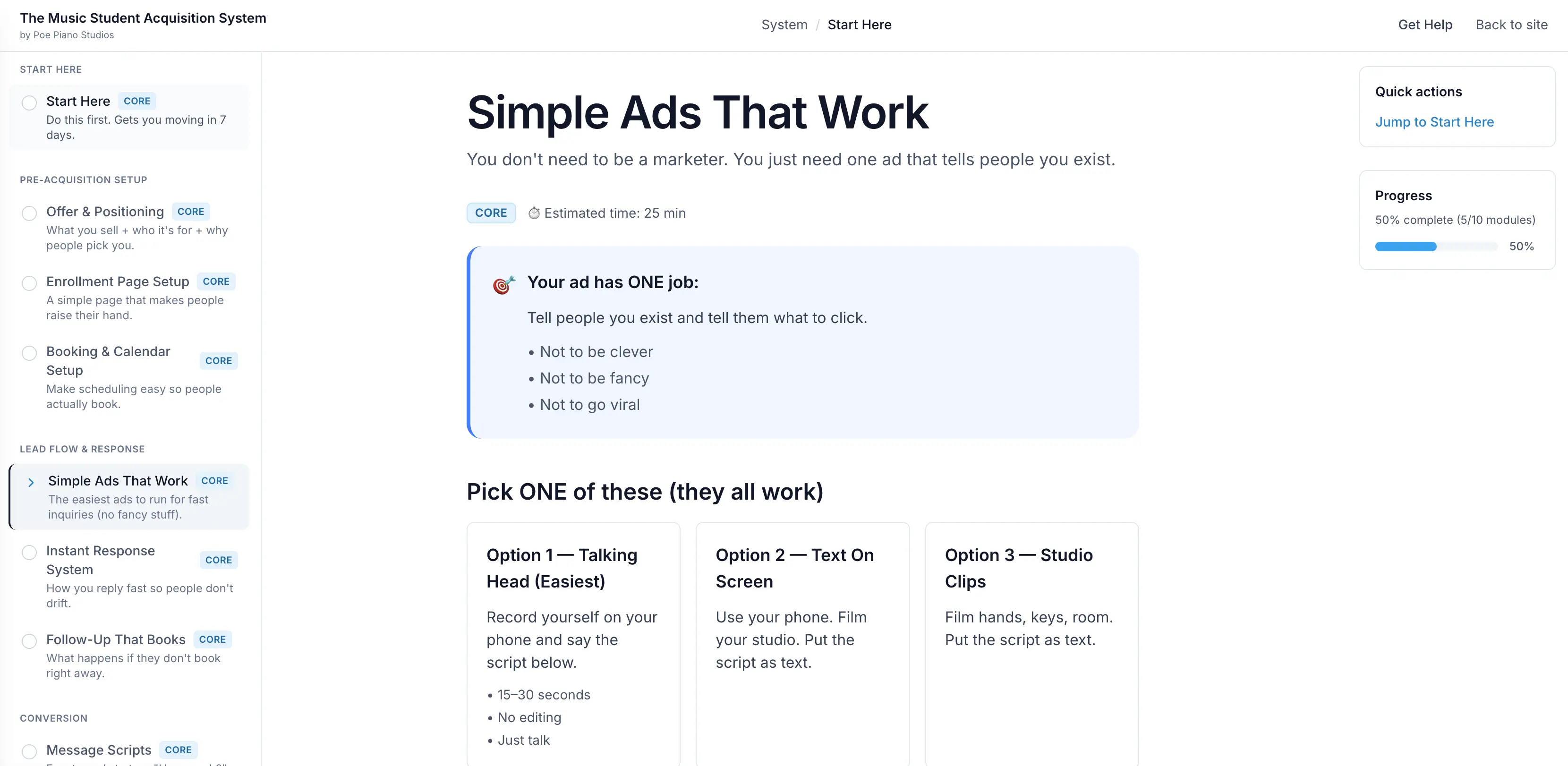 Simple Ads That Work